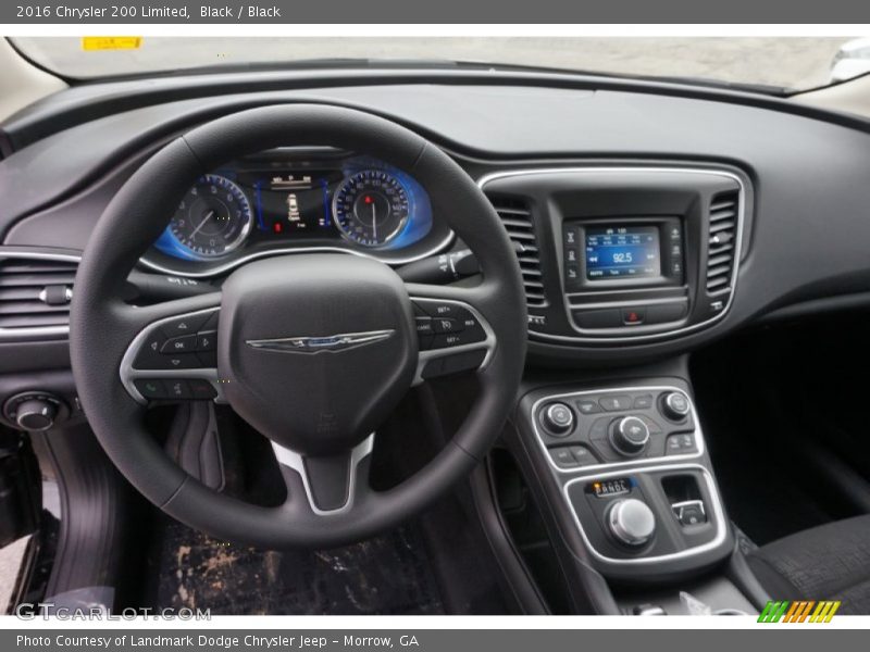 Black / Black 2016 Chrysler 200 Limited