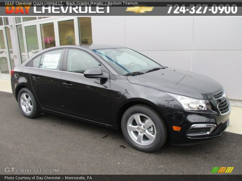 Black Granite Metallic / Medium Titanium 2016 Chevrolet Cruze Limited LT