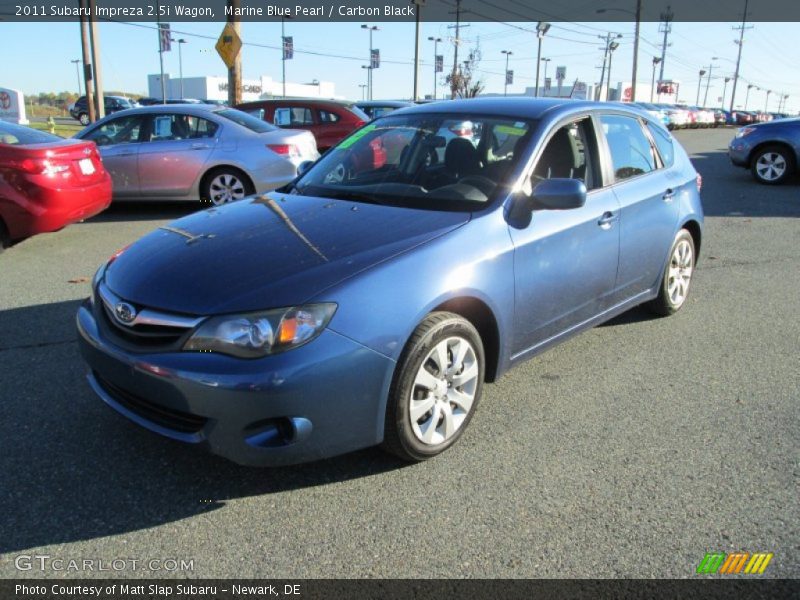 Marine Blue Pearl / Carbon Black 2011 Subaru Impreza 2.5i Wagon