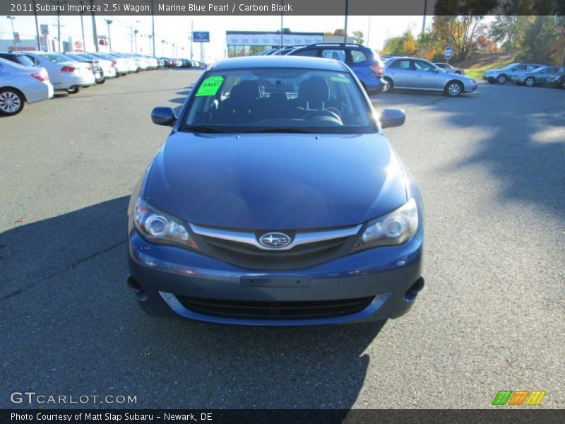 Marine Blue Pearl / Carbon Black 2011 Subaru Impreza 2.5i Wagon