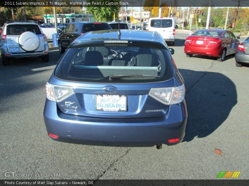 Marine Blue Pearl / Carbon Black 2011 Subaru Impreza 2.5i Wagon