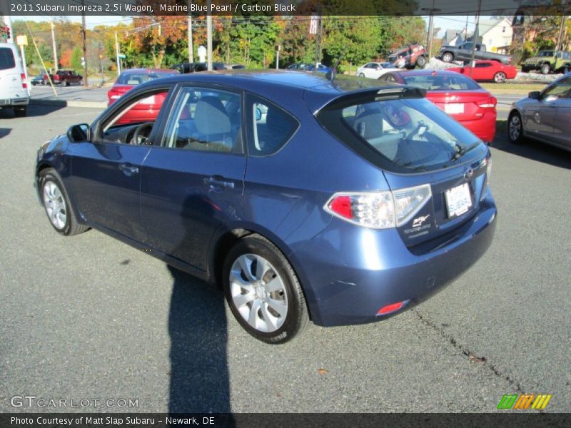 Marine Blue Pearl / Carbon Black 2011 Subaru Impreza 2.5i Wagon