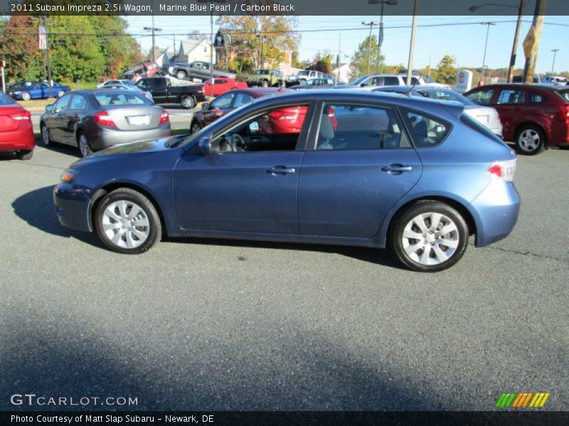 Marine Blue Pearl / Carbon Black 2011 Subaru Impreza 2.5i Wagon