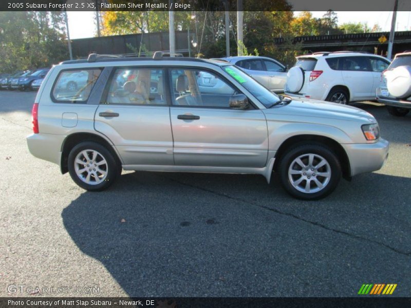 Platinum Silver Metallic / Beige 2005 Subaru Forester 2.5 XS