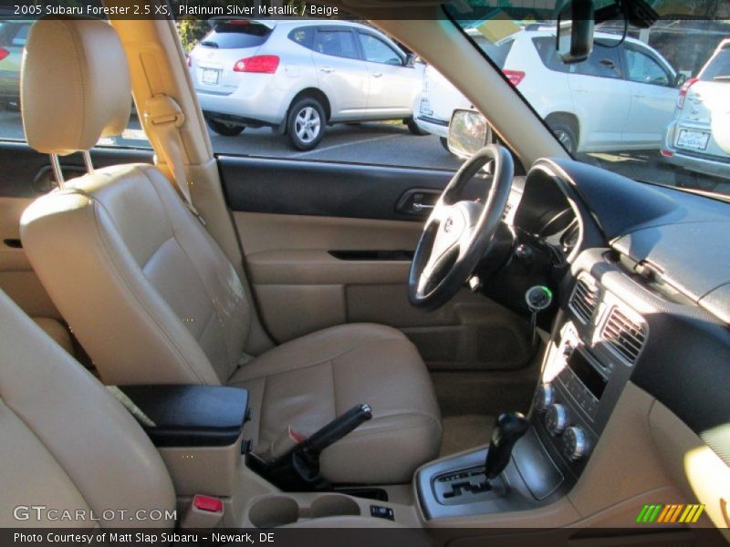 Platinum Silver Metallic / Beige 2005 Subaru Forester 2.5 XS