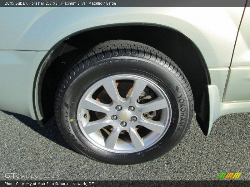 Platinum Silver Metallic / Beige 2005 Subaru Forester 2.5 XS