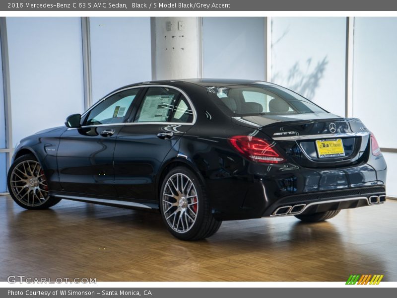 Black / S Model Black/Grey Accent 2016 Mercedes-Benz C 63 S AMG Sedan