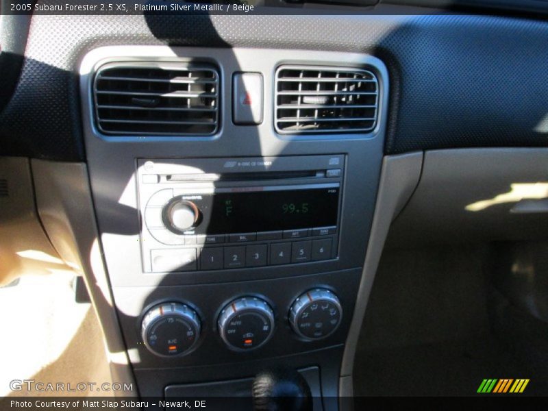 Platinum Silver Metallic / Beige 2005 Subaru Forester 2.5 XS