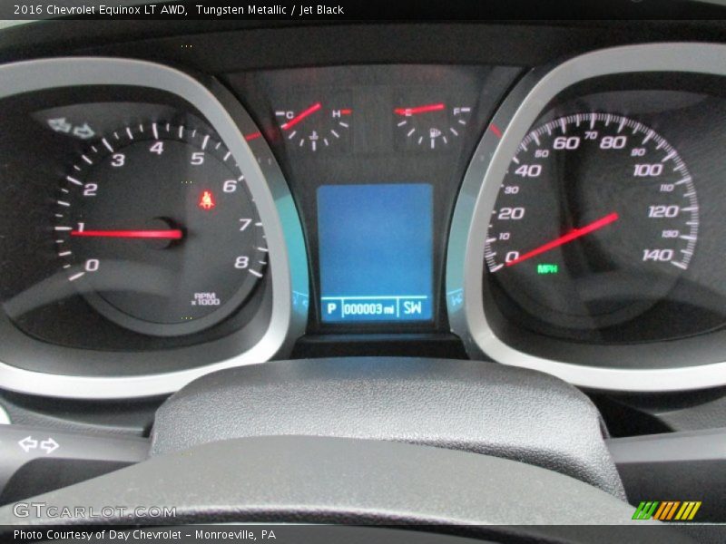 Tungsten Metallic / Jet Black 2016 Chevrolet Equinox LT AWD