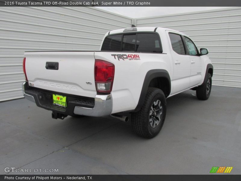 Super White / TRD Graphite 2016 Toyota Tacoma TRD Off-Road Double Cab 4x4