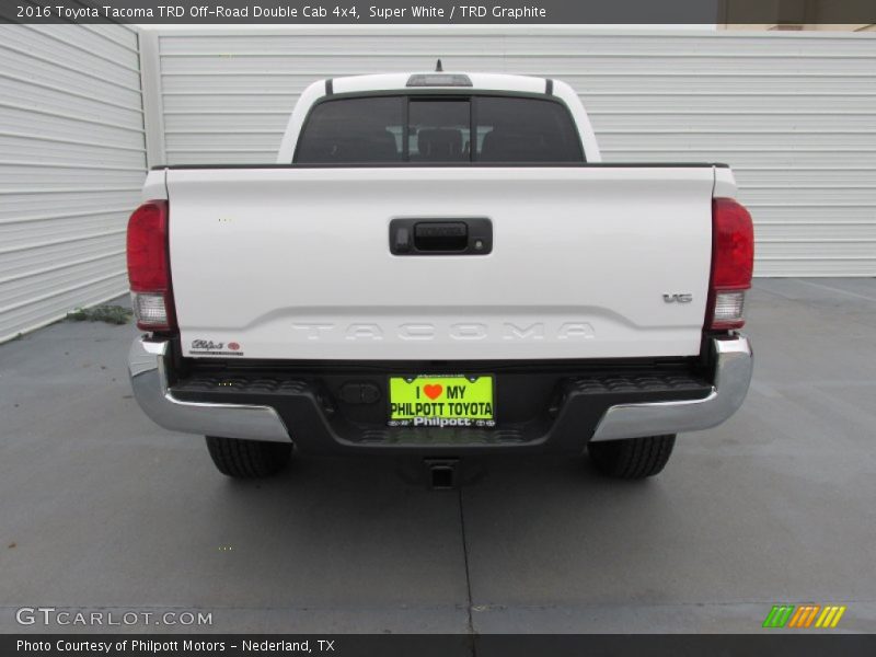 Super White / TRD Graphite 2016 Toyota Tacoma TRD Off-Road Double Cab 4x4