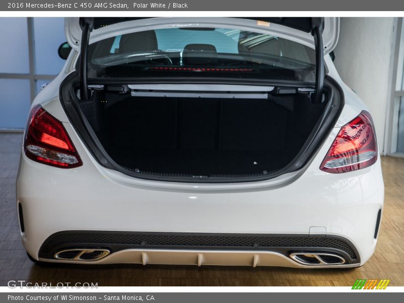 Polar White / Black 2016 Mercedes-Benz C 450 AMG Sedan