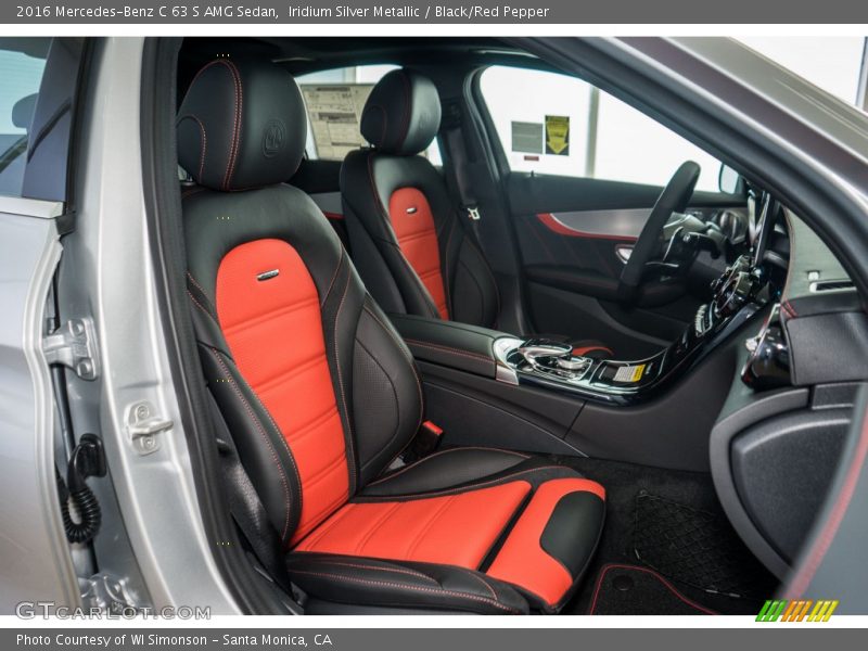  2016 C 63 S AMG Sedan Black/Red Pepper Interior