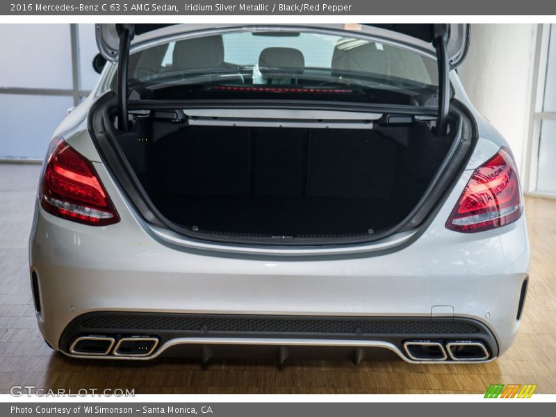 Iridium Silver Metallic / Black/Red Pepper 2016 Mercedes-Benz C 63 S AMG Sedan