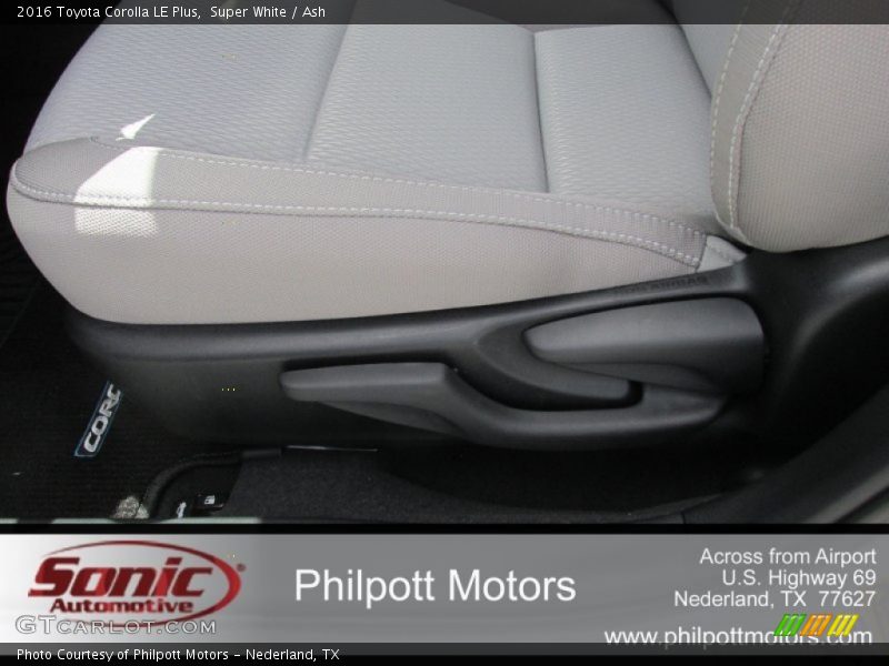 Super White / Ash 2016 Toyota Corolla LE Plus