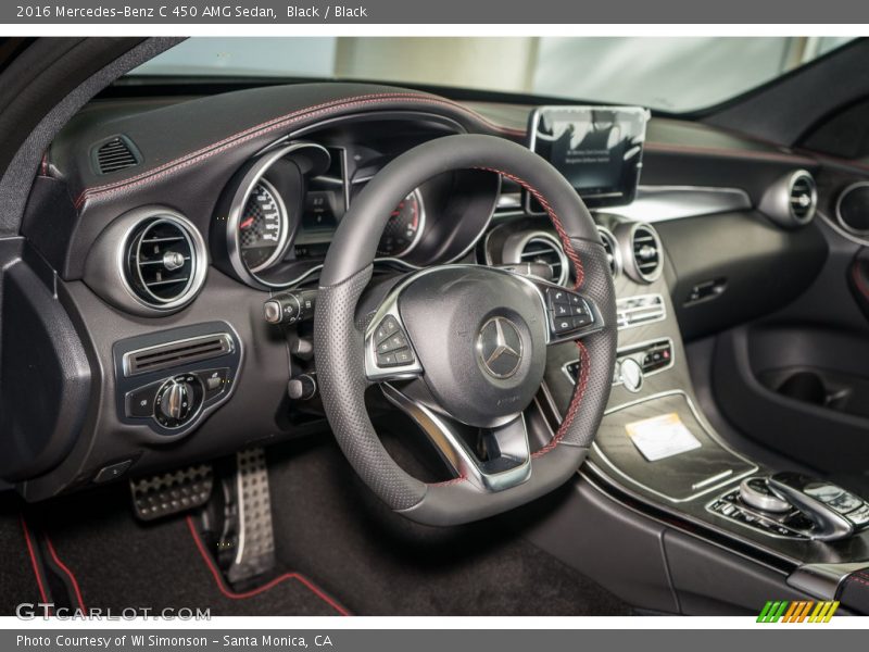 Black / Black 2016 Mercedes-Benz C 450 AMG Sedan