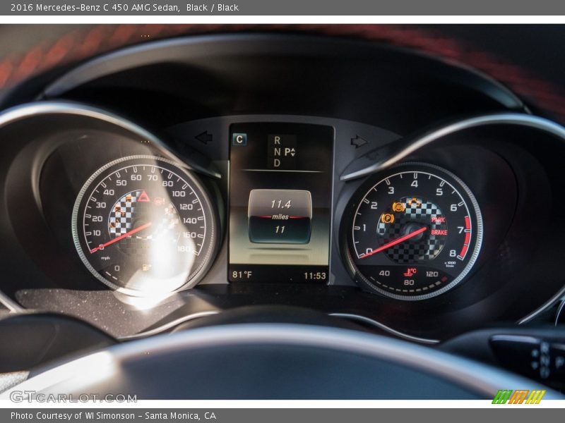 Black / Black 2016 Mercedes-Benz C 450 AMG Sedan