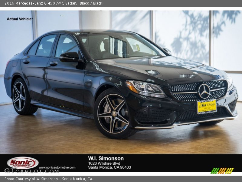 Black / Black 2016 Mercedes-Benz C 450 AMG Sedan