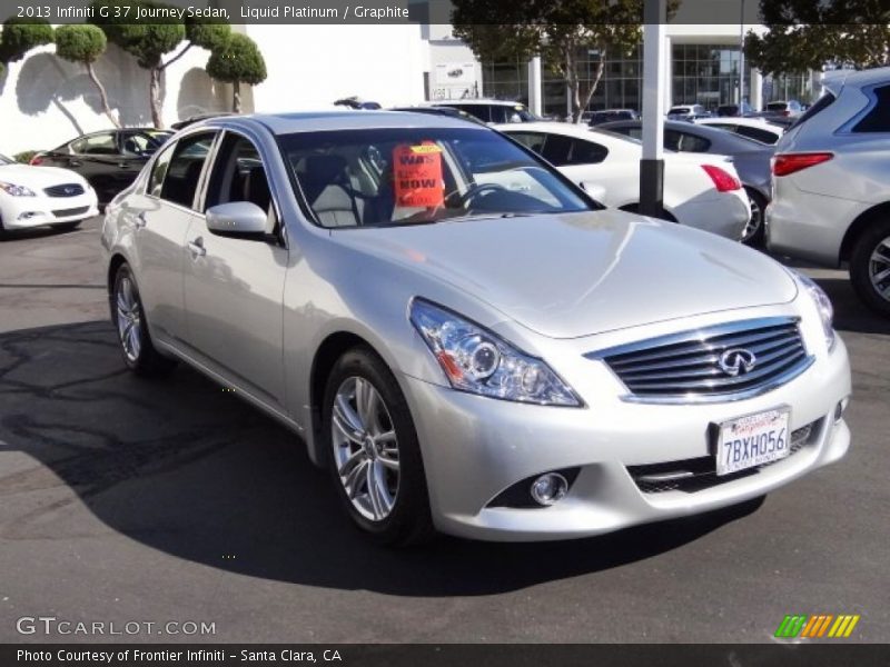 Liquid Platinum / Graphite 2013 Infiniti G 37 Journey Sedan