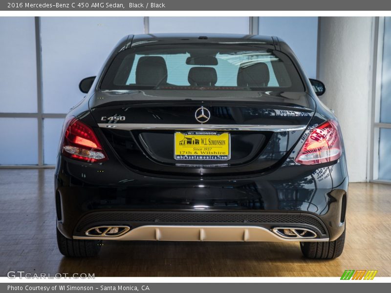 Black / Black 2016 Mercedes-Benz C 450 AMG Sedan