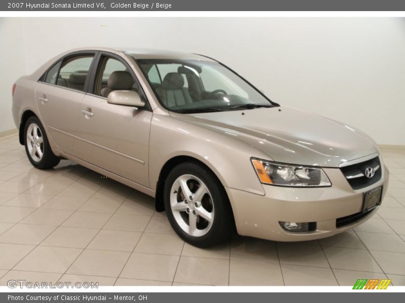 Golden Beige / Beige 2007 Hyundai Sonata Limited V6