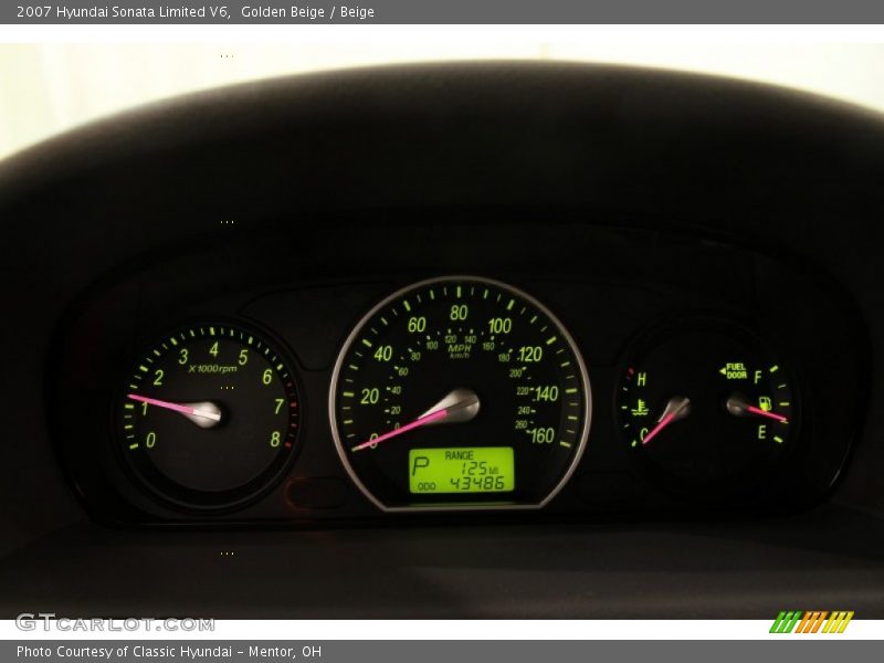  2007 Sonata Limited V6 Limited V6 Gauges