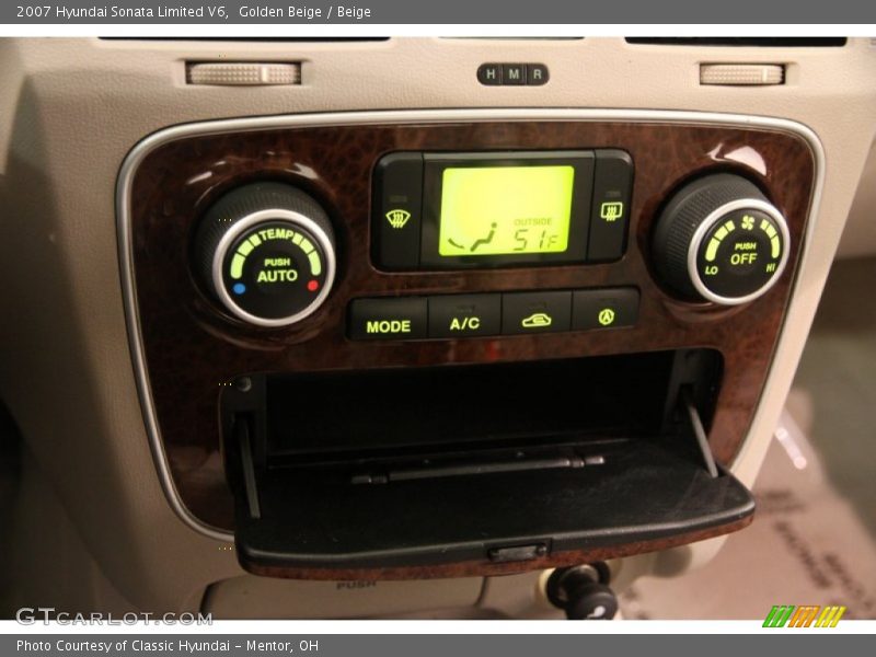 Controls of 2007 Sonata Limited V6