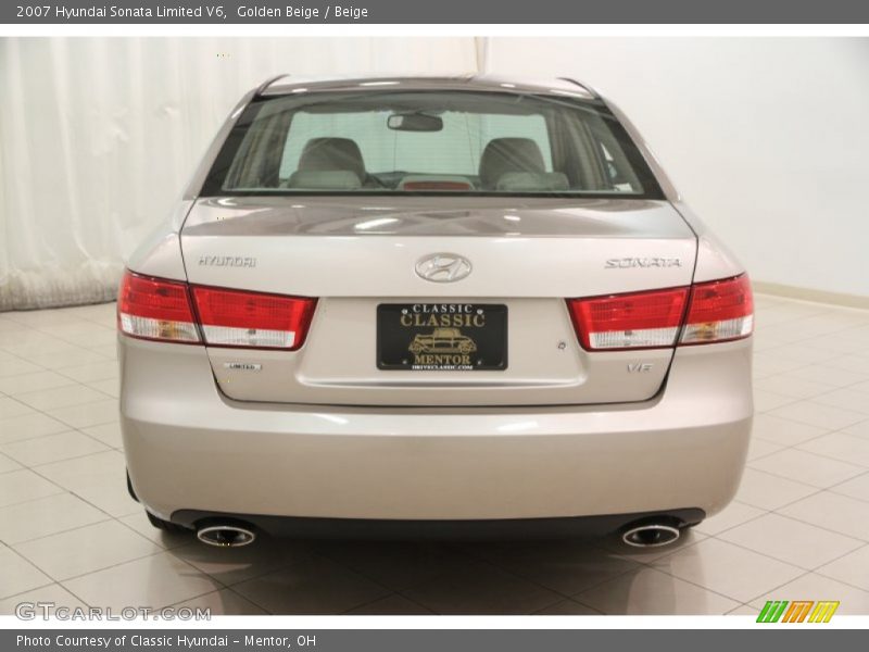 Golden Beige / Beige 2007 Hyundai Sonata Limited V6