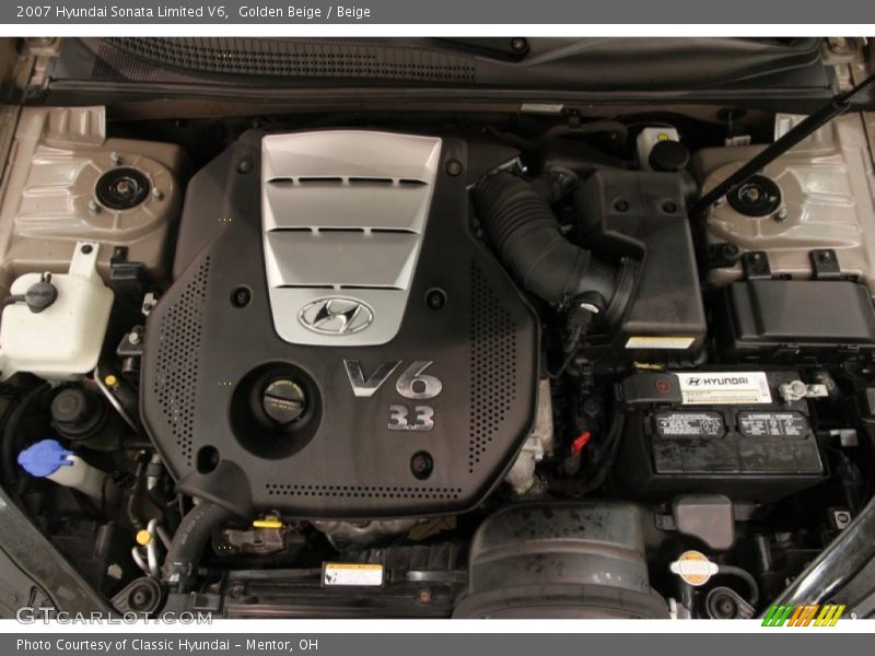 Golden Beige / Beige 2007 Hyundai Sonata Limited V6