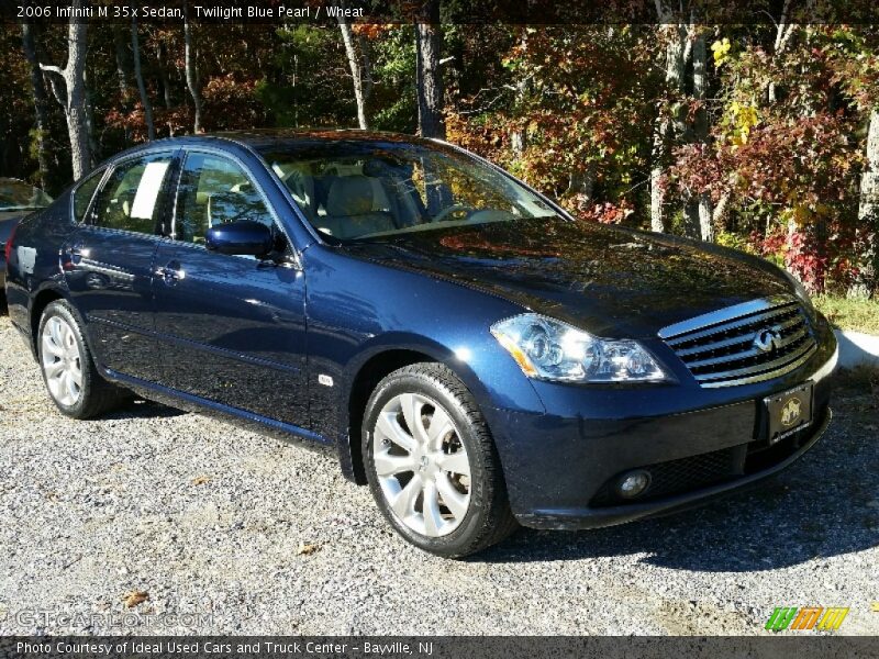 Twilight Blue Pearl / Wheat 2006 Infiniti M 35x Sedan