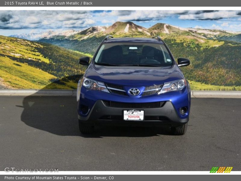 Blue Crush Metallic / Black 2015 Toyota RAV4 LE