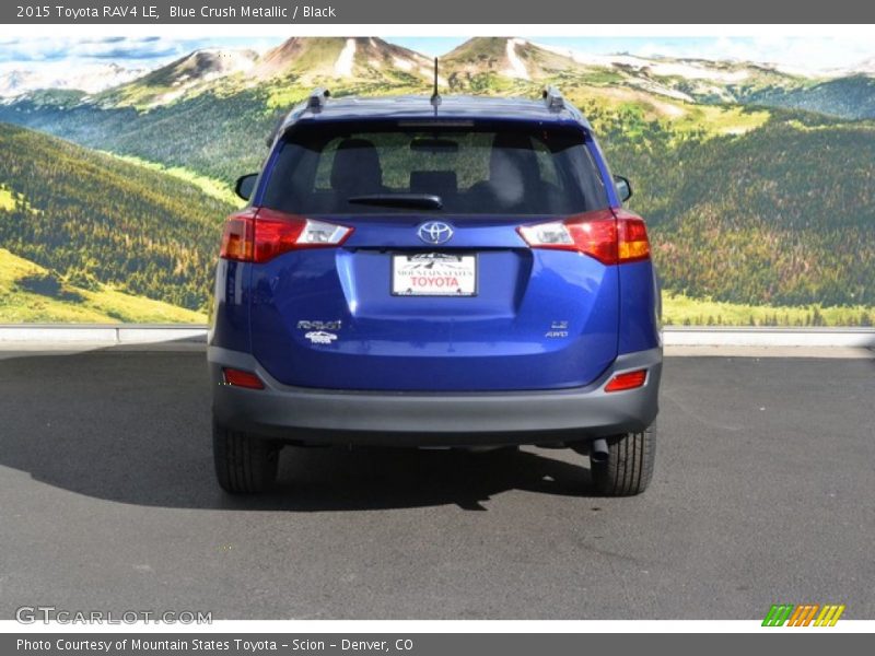 Blue Crush Metallic / Black 2015 Toyota RAV4 LE