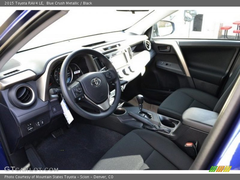Blue Crush Metallic / Black 2015 Toyota RAV4 LE