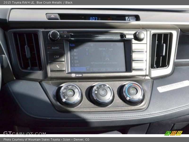 Blue Crush Metallic / Black 2015 Toyota RAV4 LE