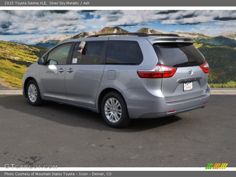 Silver Sky Metallic / Ash 2015 Toyota Sienna XLE