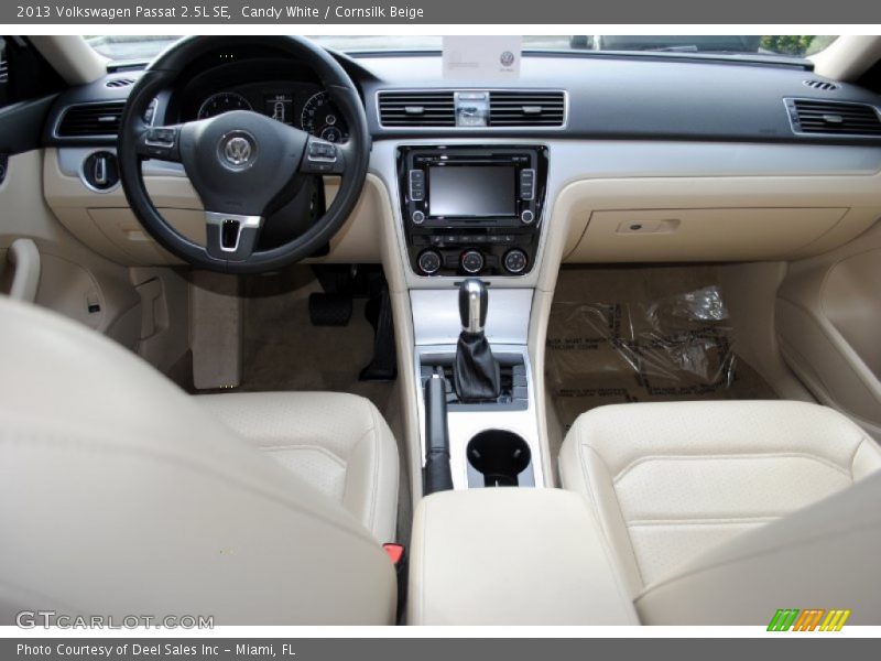 Candy White / Cornsilk Beige 2013 Volkswagen Passat 2.5L SE