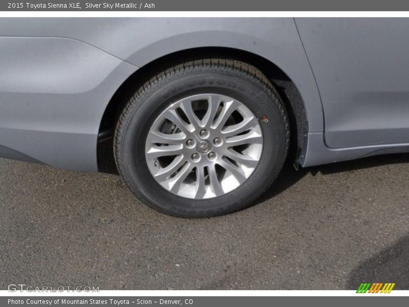 Silver Sky Metallic / Ash 2015 Toyota Sienna XLE