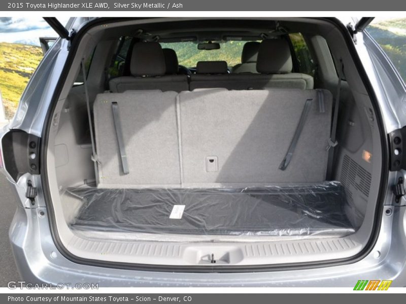Silver Sky Metallic / Ash 2015 Toyota Highlander XLE AWD