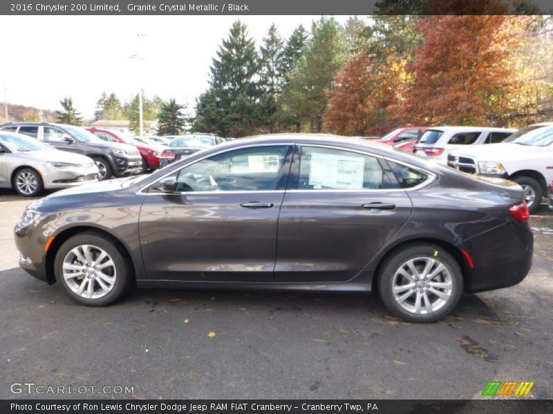 Granite Crystal Metallic / Black 2016 Chrysler 200 Limited