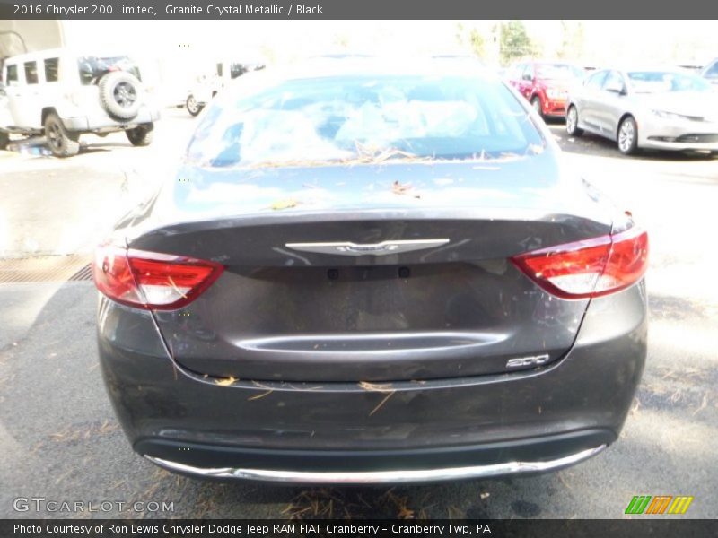 Granite Crystal Metallic / Black 2016 Chrysler 200 Limited