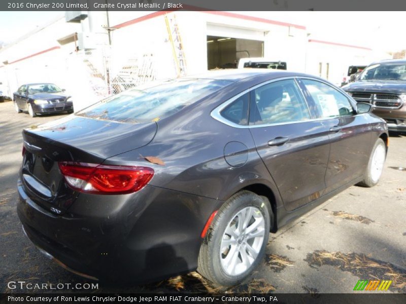 Granite Crystal Metallic / Black 2016 Chrysler 200 Limited