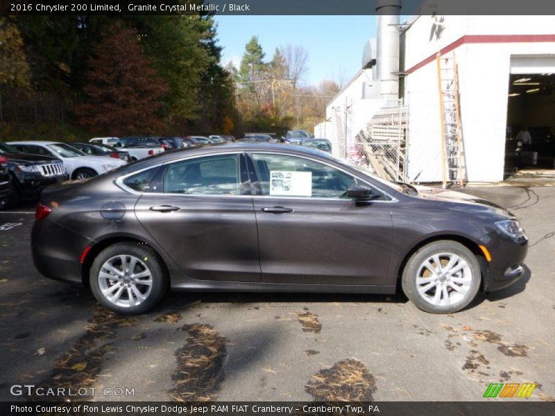 Granite Crystal Metallic / Black 2016 Chrysler 200 Limited