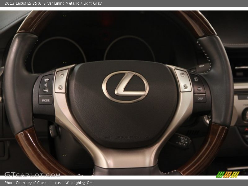 Silver Lining Metallic / Light Gray 2013 Lexus ES 350