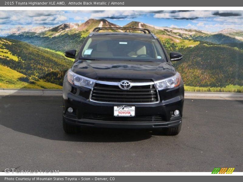Attitude Black Metallic / Almond 2015 Toyota Highlander XLE AWD