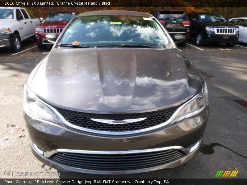 Granite Crystal Metallic / Black 2016 Chrysler 200 Limited