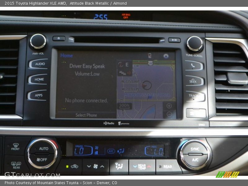 Attitude Black Metallic / Almond 2015 Toyota Highlander XLE AWD