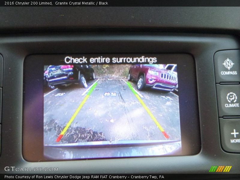 Granite Crystal Metallic / Black 2016 Chrysler 200 Limited