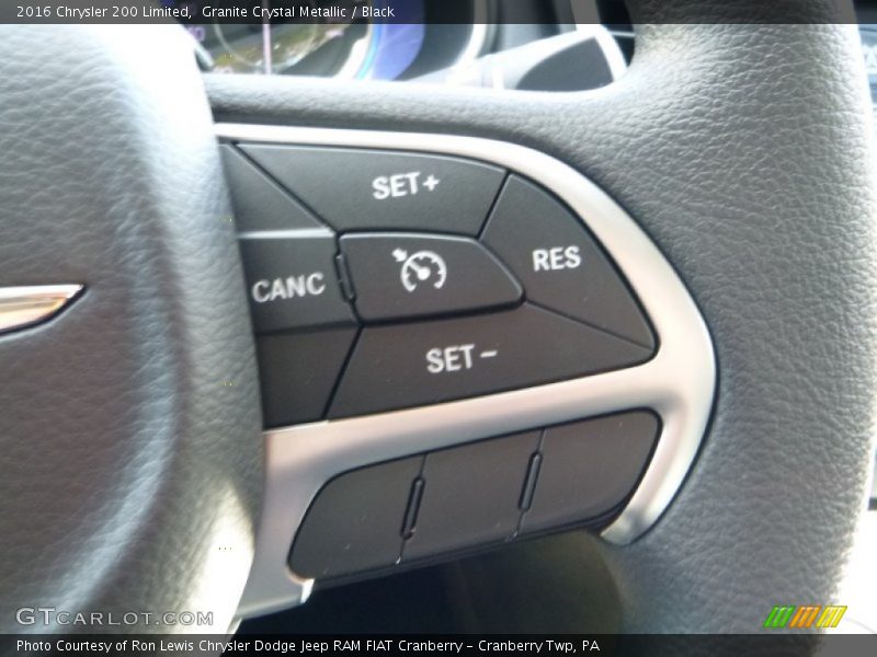 Granite Crystal Metallic / Black 2016 Chrysler 200 Limited