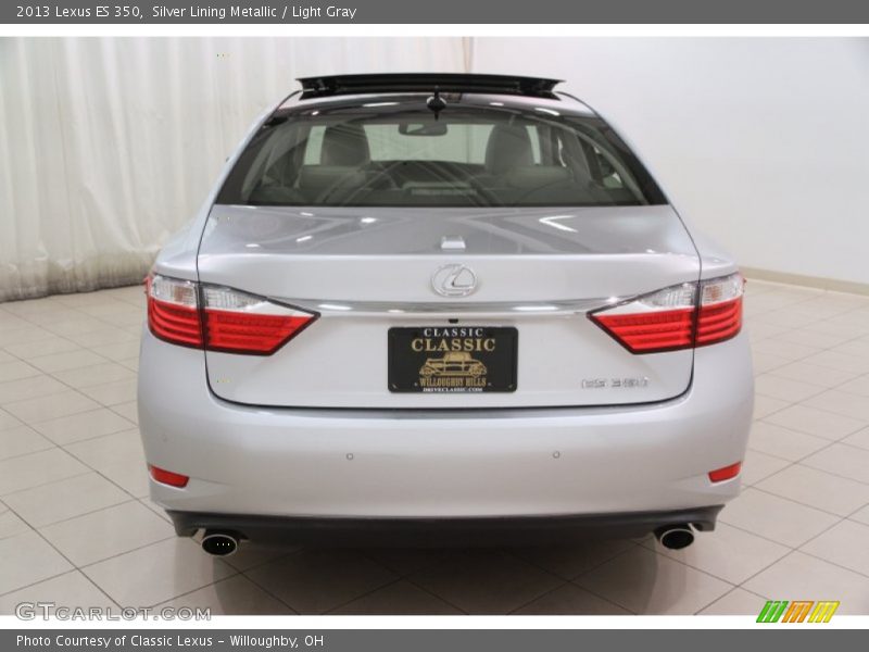 Silver Lining Metallic / Light Gray 2013 Lexus ES 350