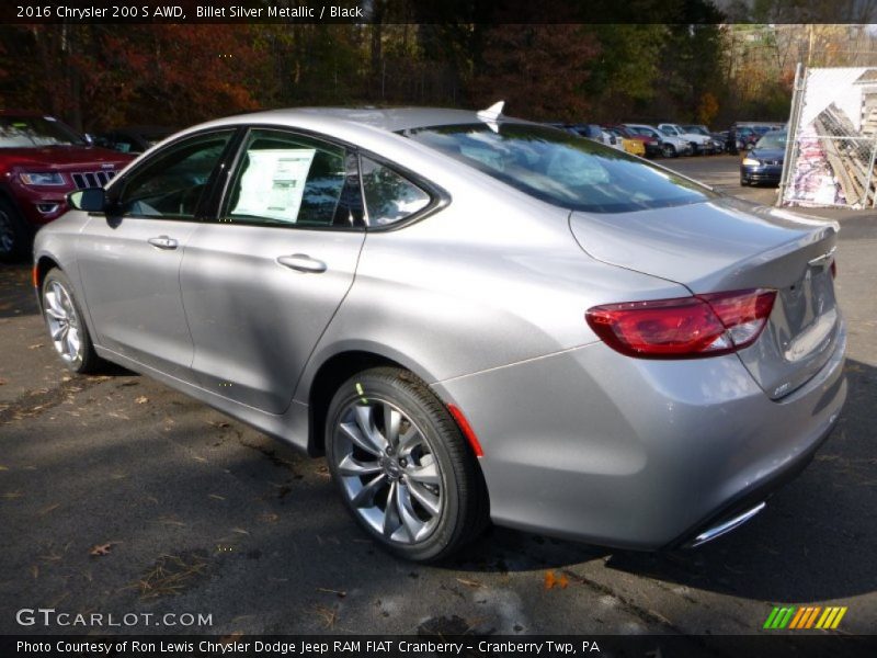 Billet Silver Metallic / Black 2016 Chrysler 200 S AWD